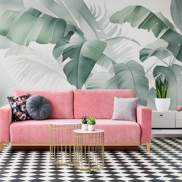 Tapeta z motywem liści