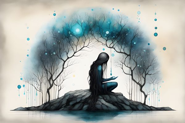 Obraz z postacią kobiety