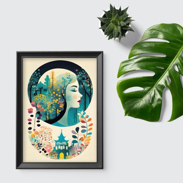 Plakat z człowiekiem