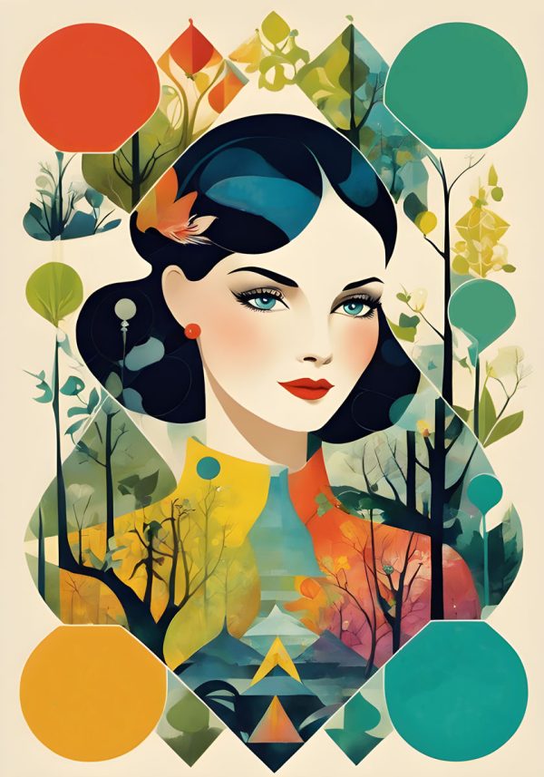 Plakat z dziewczyną