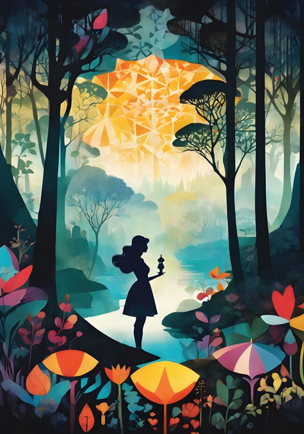 Plakat z dziewczyną