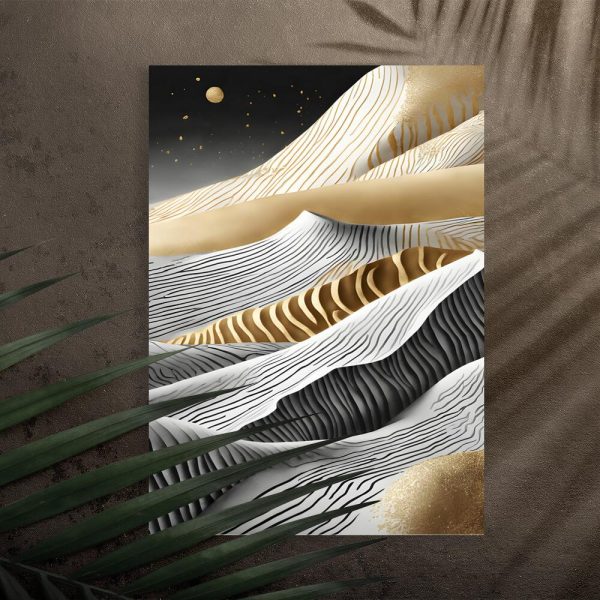 plakat z motywem pustyni