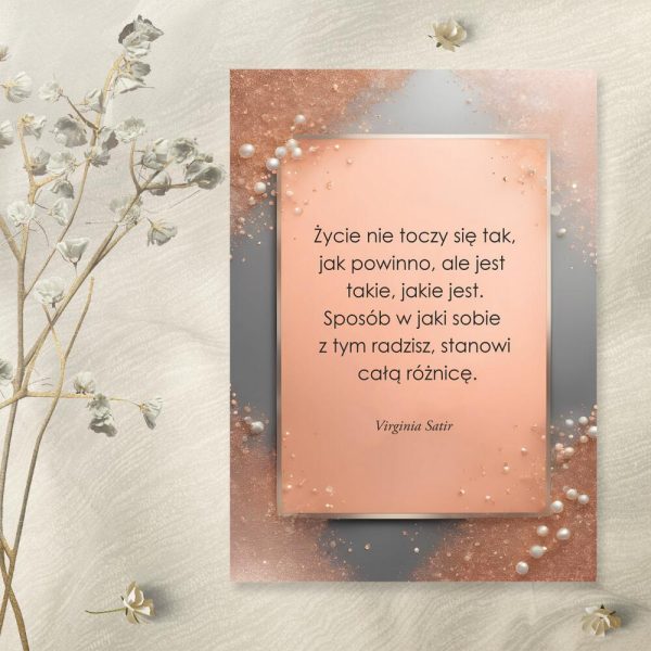 Plakat z życiową maksymą