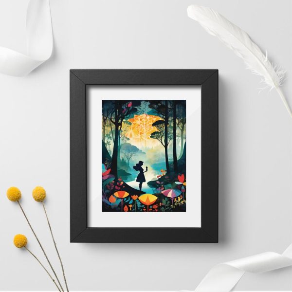 plakaty bajkowe z lasem