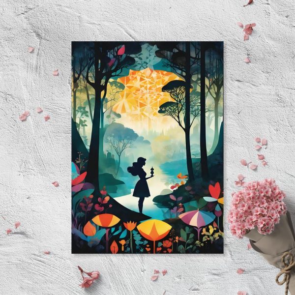 plakaty z krajobrazem w lesie