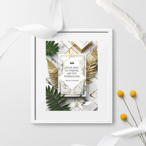 Plakaty z napisami i cytatami