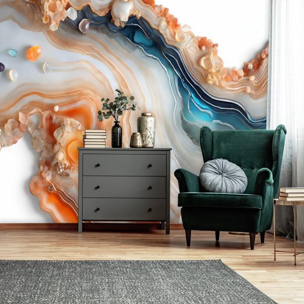 Foto-tapeta z wzorami z żywicy