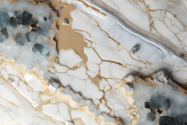 foto-tapeta ze złotymi żyłkami