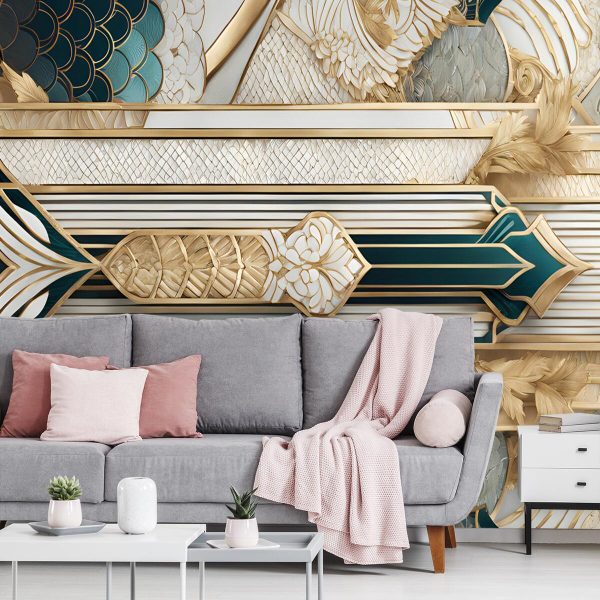 fototapeta z kompozycją wzorów