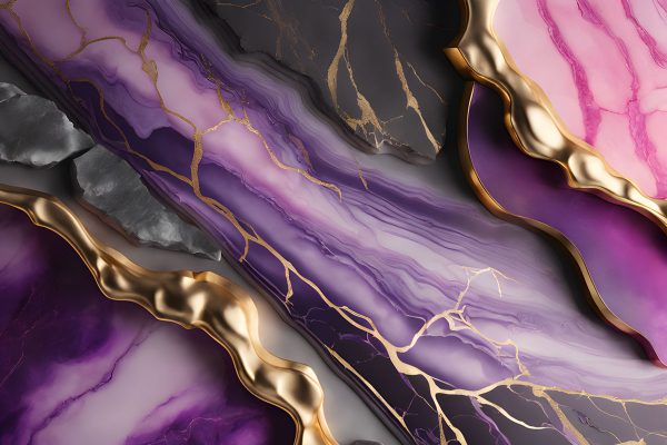 Tapeta z fioletowym ametystem