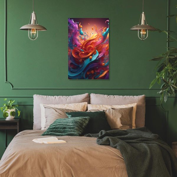 kolorowa abstrakcja na obrazie