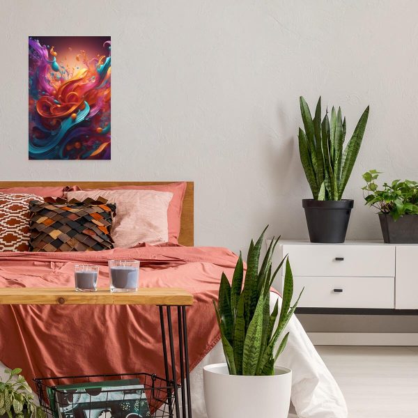 obraz abstrakcja w kolorach