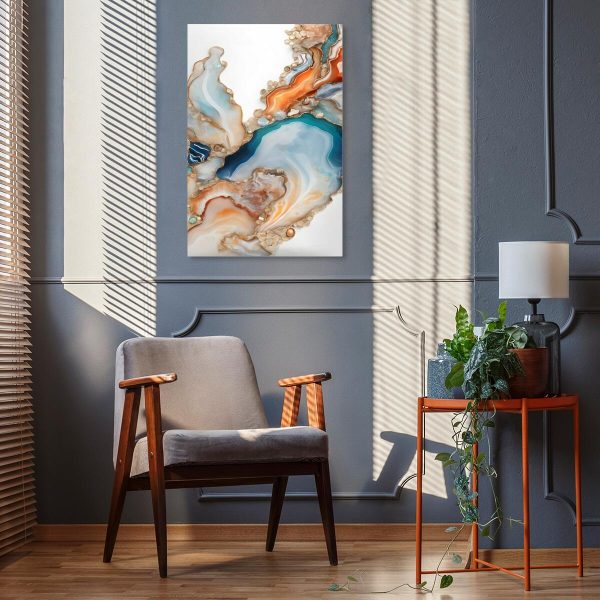 obraz z abstrakcyjnymi plamami