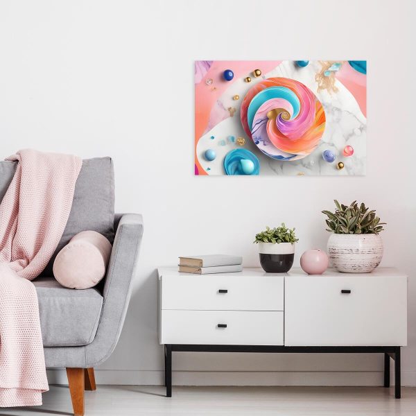 obraz z kolorową abstrakcją