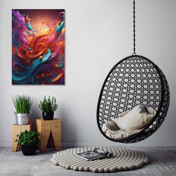 obraz z motywem abstrakcji