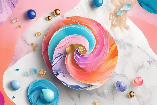 Obraz z motywem pastelowej abstrakcji