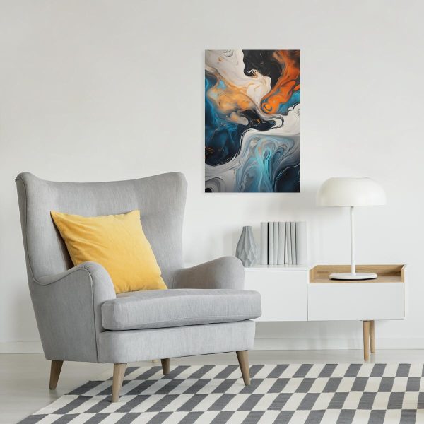 obraz zawiesina z farb na wodzie