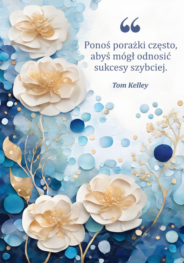 Plakat z motywem typografii