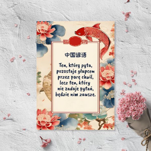 plakat z przysłowiami