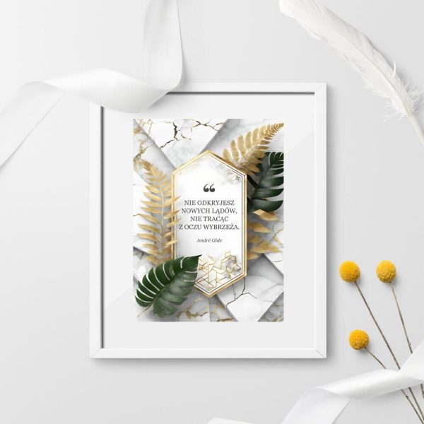 plakat z typografią André Gide