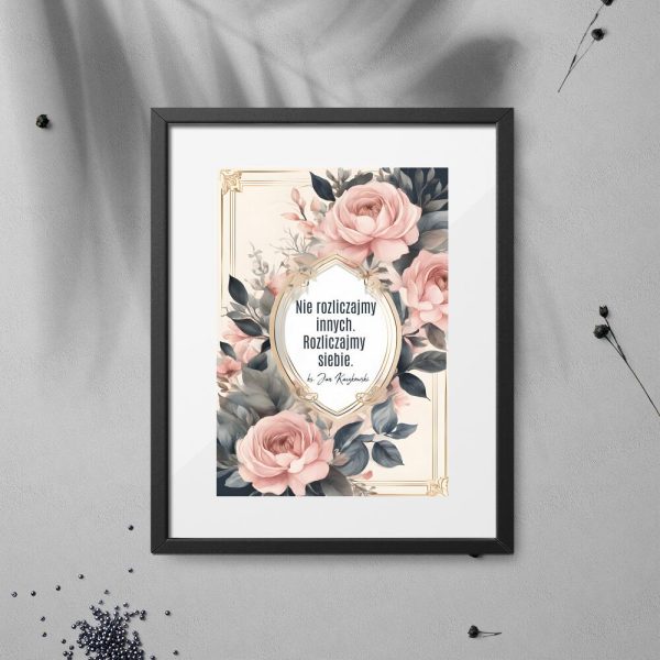 Plakat z typografią