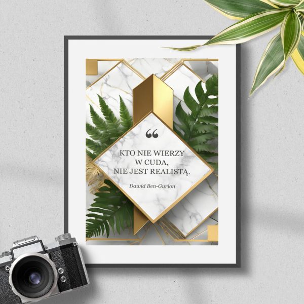 Plakaty z typografią - cytat