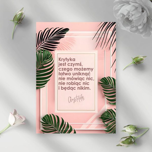 Plakaty z życiowymi dewizami