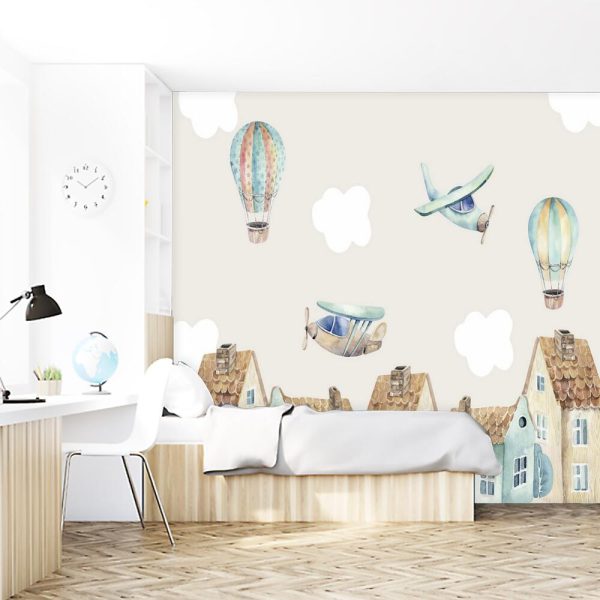 Fototapeta dla dziecka z miasteczkiem