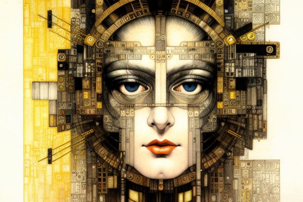 Obraz - abstrakcyjna twarz