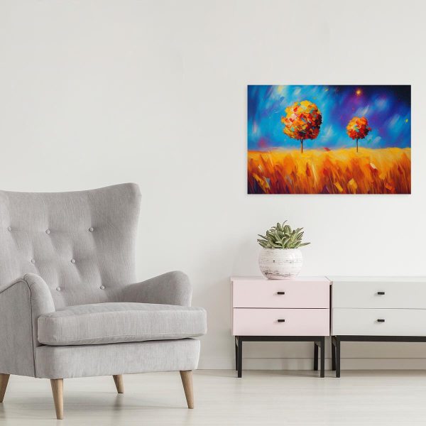 obraz - abstrakcyjny krajobraz