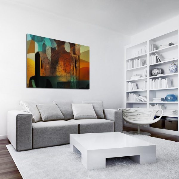 Obraz do salonu z abstrakcją
