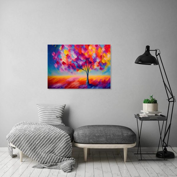 Obraz- kolorowe drzewo