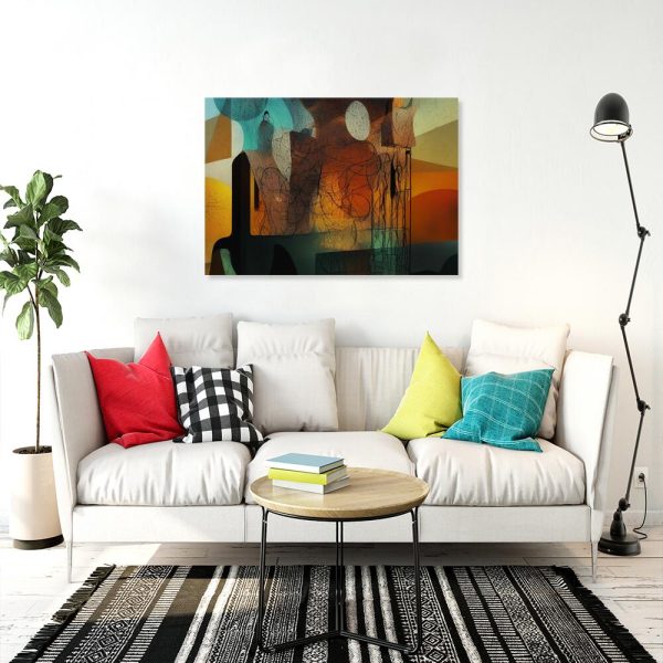 Obraz nieregularne linie i abstrakcja