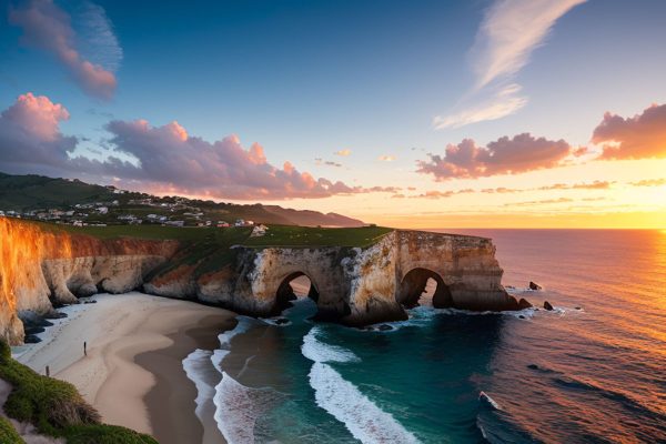 Obraz skały w Normandii