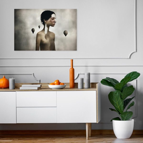 obraz w abstrakcji z ludźmi