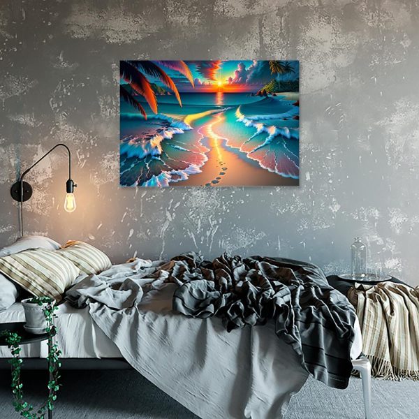 Obraz - wybrzeże z palmami