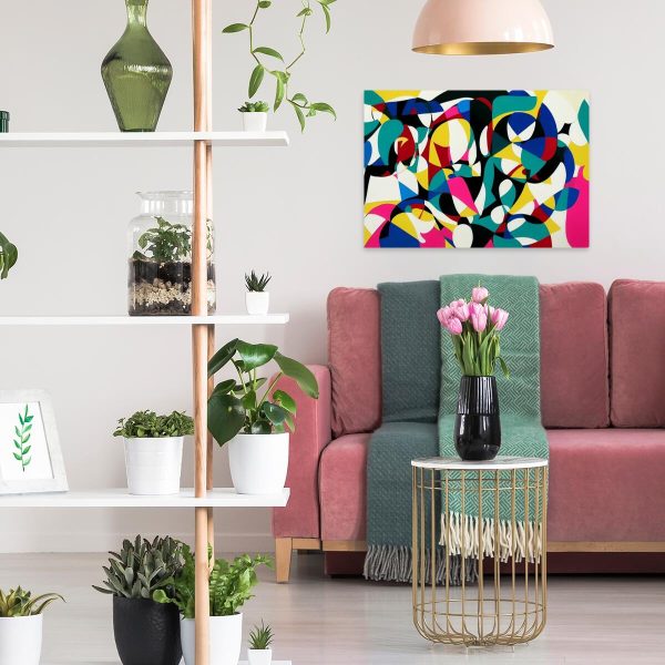 Obraz z abstrakcyjnymi elementami