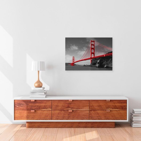 Obraz z czerwonym mostem na prezent