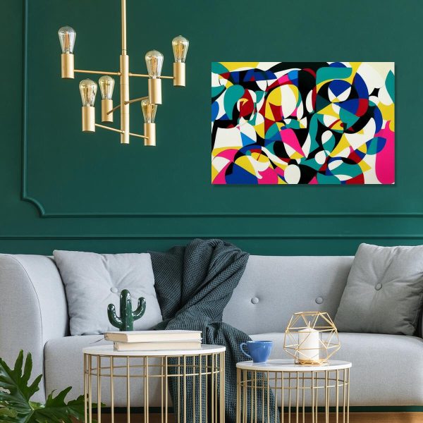 Obraz z kolorową abstrakcją