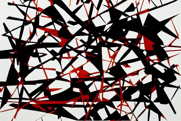 Obraz z motywem abstrakcji