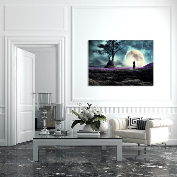 Obraz z pejzażem wrzosowiska