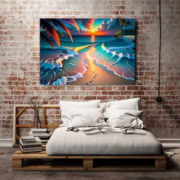 Obraz z plażą