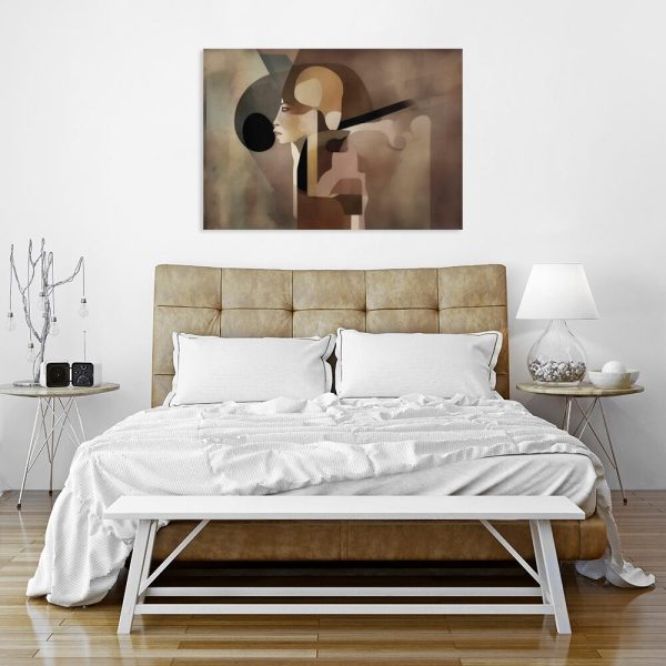 Obraz z profilem człowieka