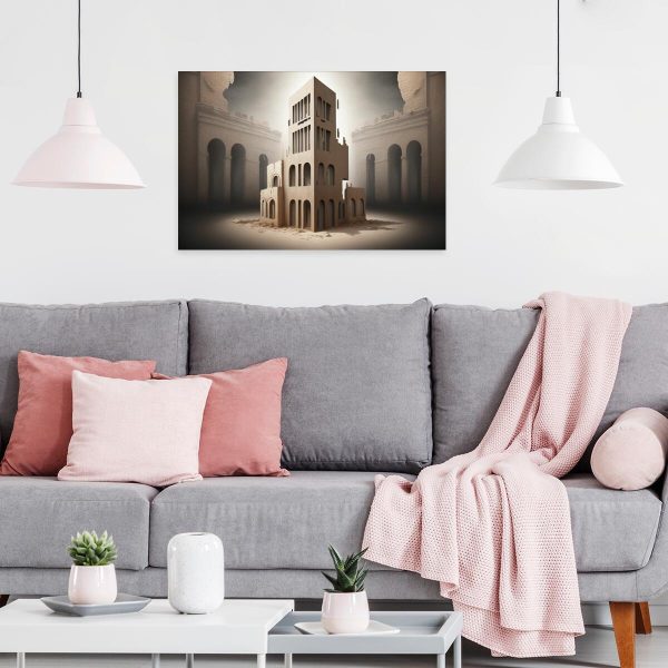 Obraz z ruinami pałaców