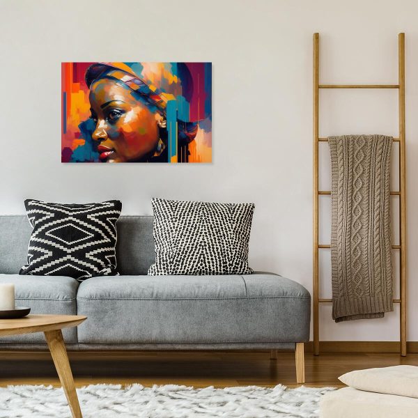 Portret kobiety na obrazie