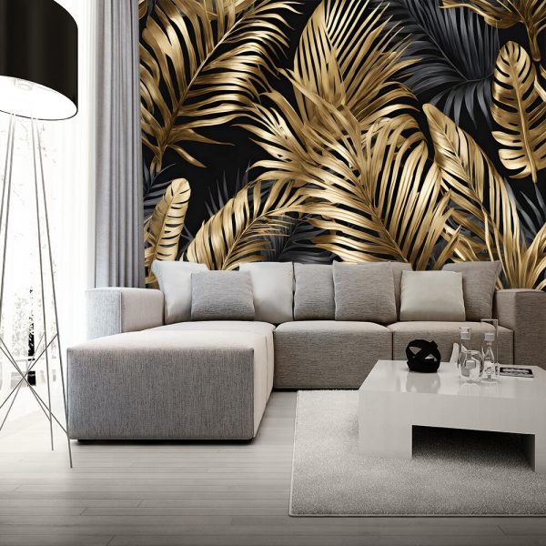 Foto-tapeta z liśćmi palmy