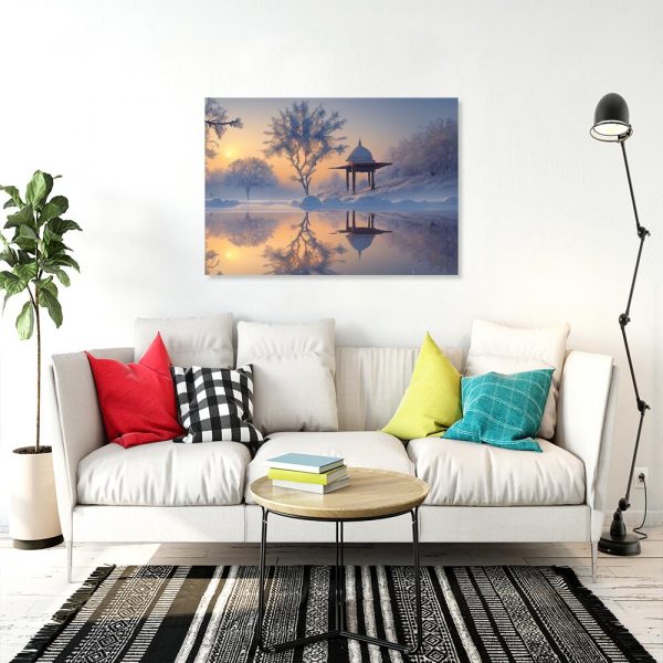 Obraz z budowlą z Azji