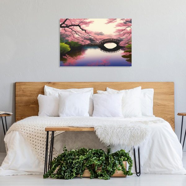 Obraz z kwitnącymi wiśniami