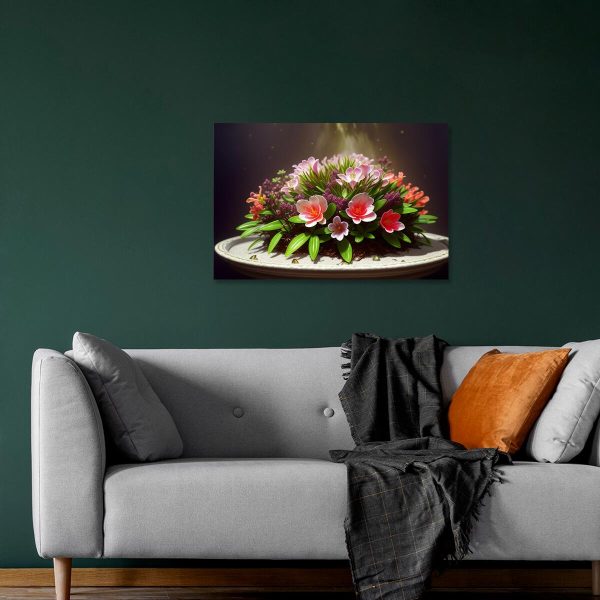 Obraz z motywem kwiatów