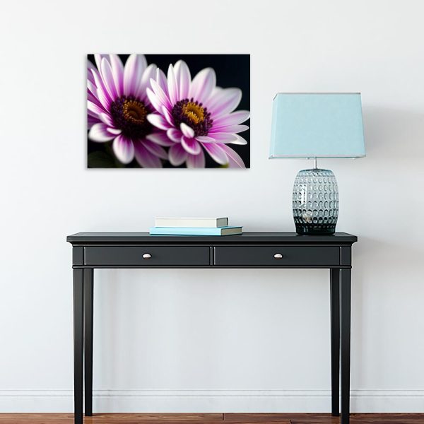 Obraz z różowymi kwiatami